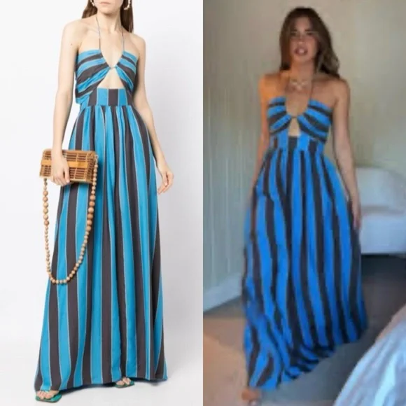 Rebecca Vallance Micaela Halter Maxi Dress in Size US 6 - Picture 4 of 11